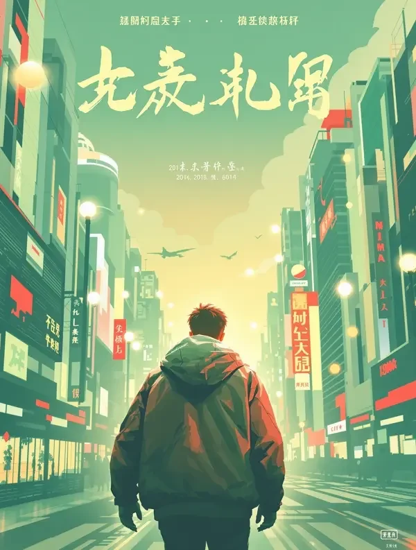 逆袭之手 短剧海报,仓库暖光中的背影